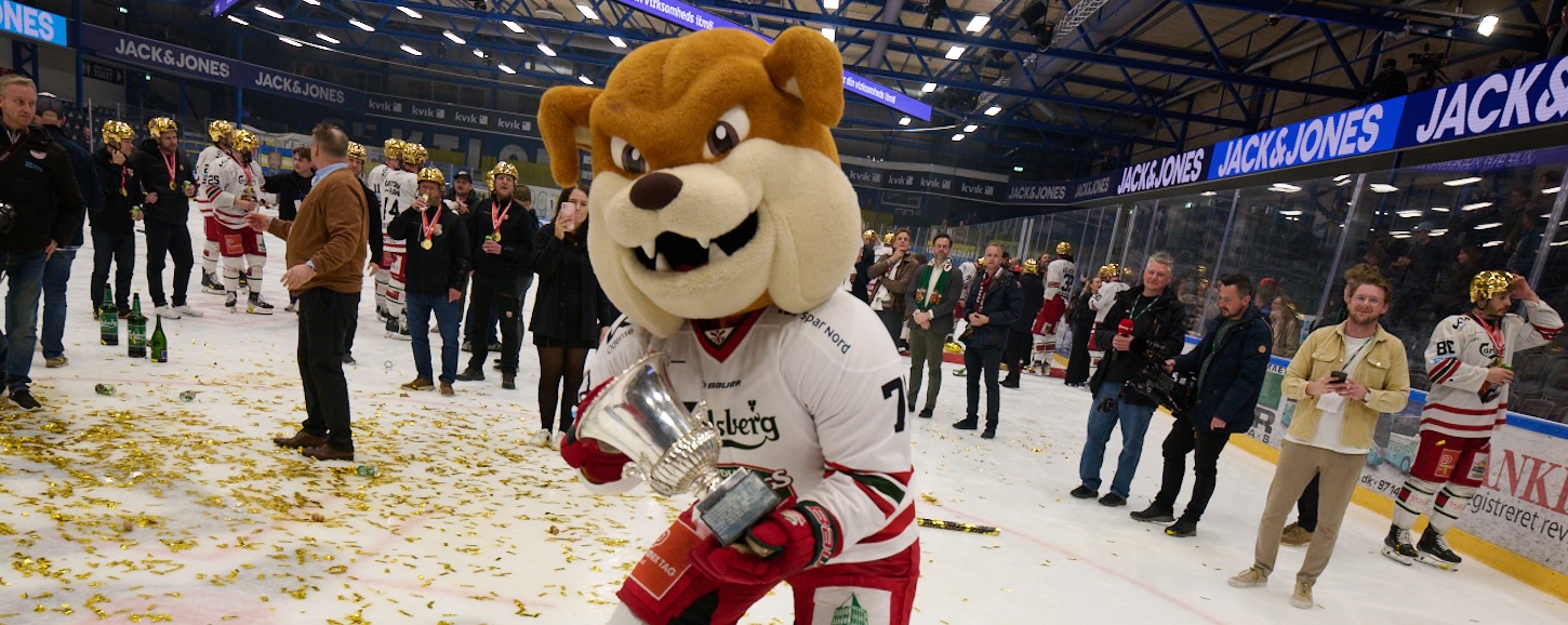 Odense Bulldogs' maskot Scotty deltager i årets maskotparade