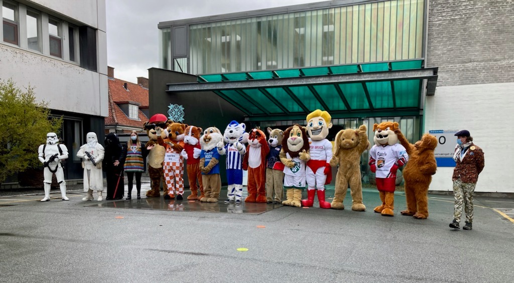 Billede fra maskotparaden 2021.