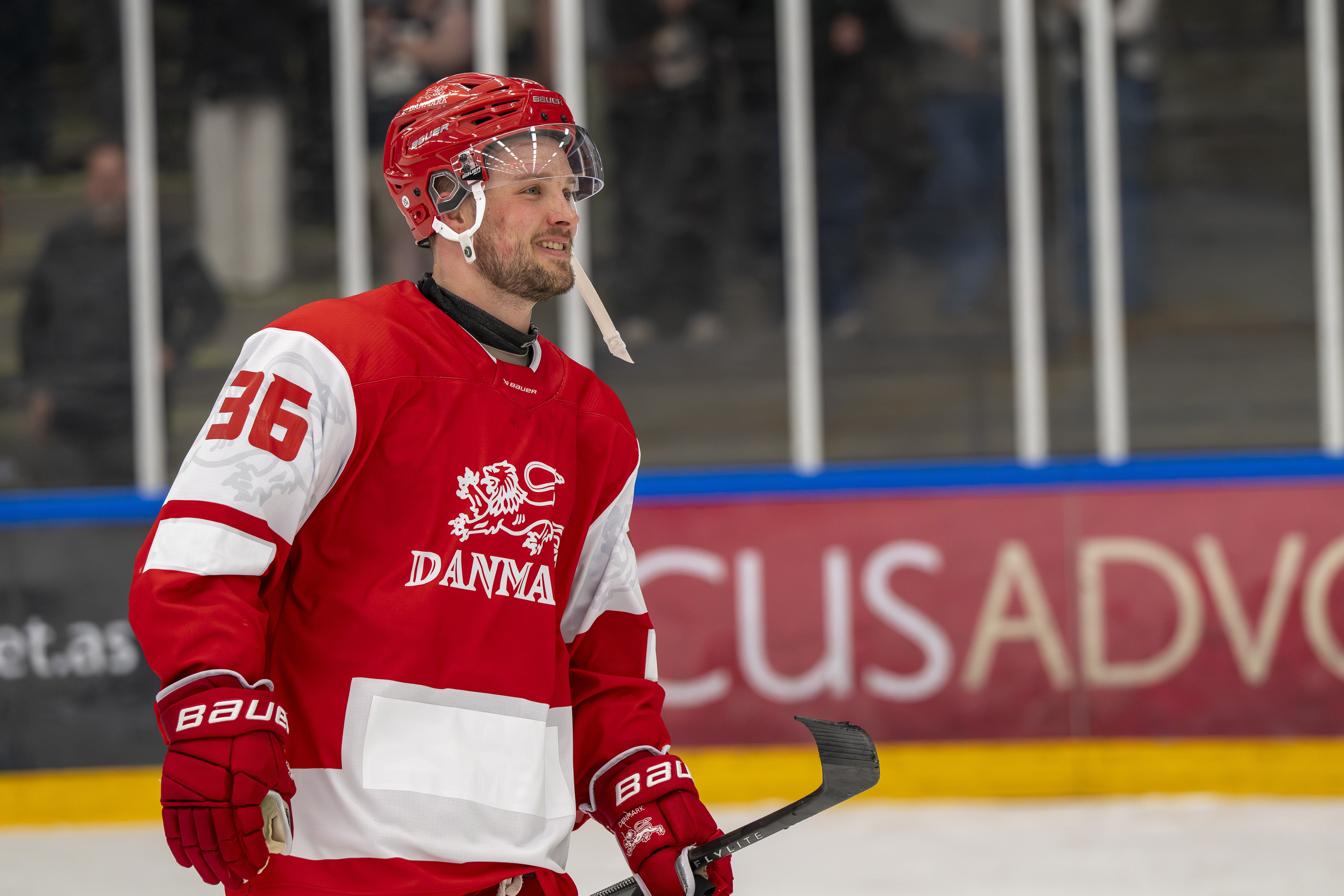 Daniel Baastrup med landsholdet i Slovakiet