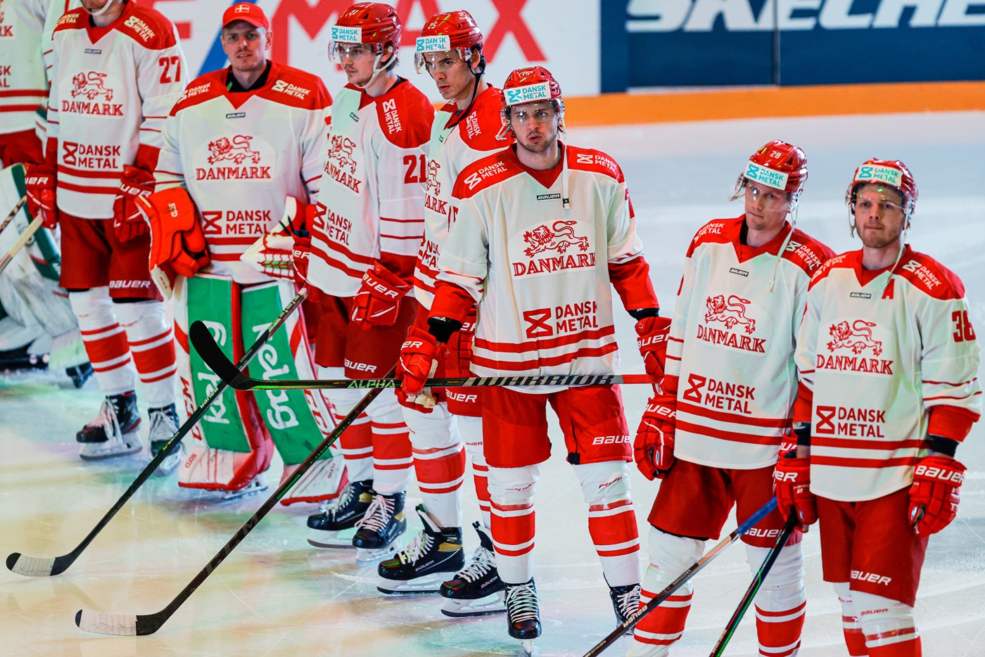 Det danske ishockeylandshold møder Norge i Spar Nord Arena