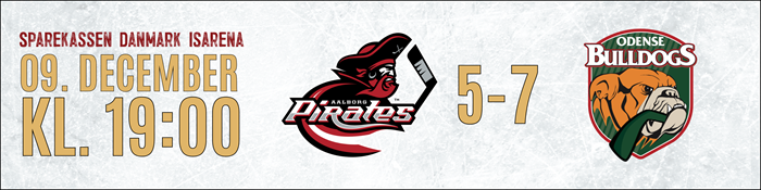 Kampresultat 091225 Aalborg Pirates vs Odense Bulldogs
