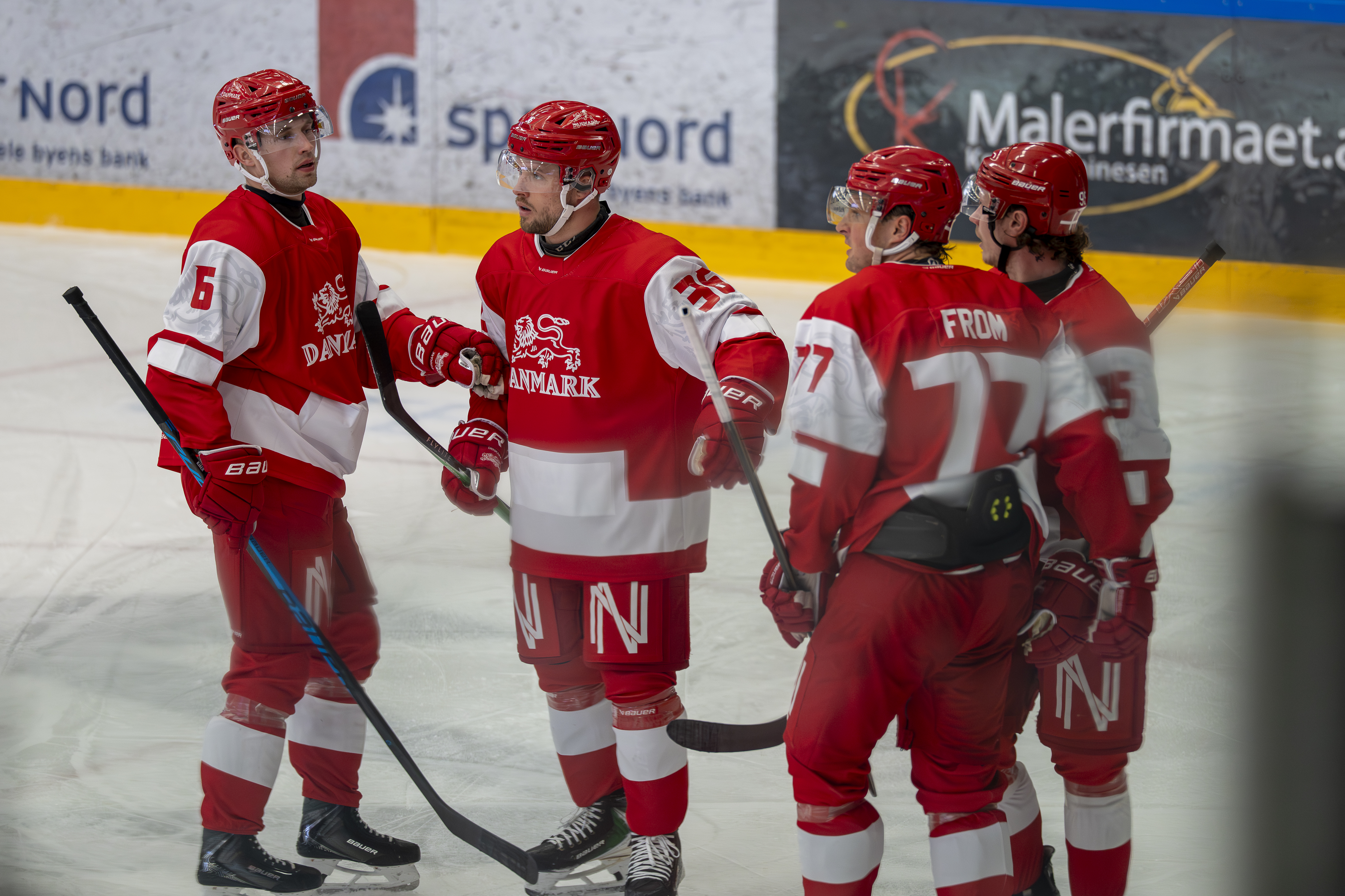 Daniel Baastrup med landsholdet i Slovakiet